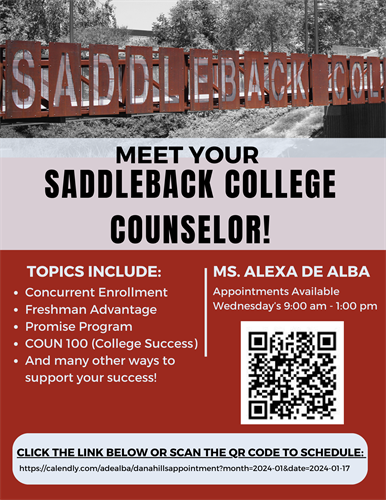 New Saddleback College Counselor