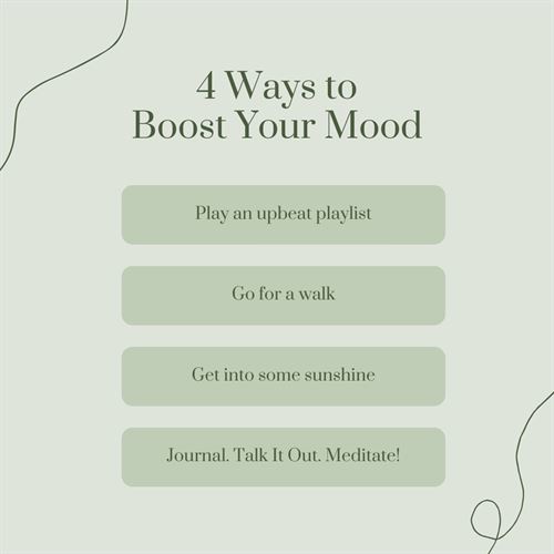4 ways to boost your mood poster