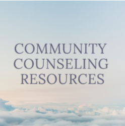 community counseling resources poster