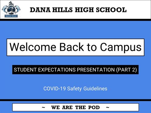 welcome back to campus